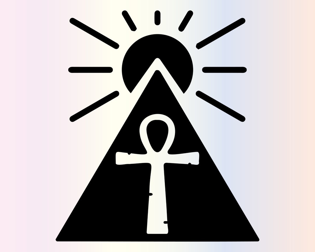 Ankh Pyramid Svg Files for Cricut, Boho Egyptian Spiritual SVG for ...