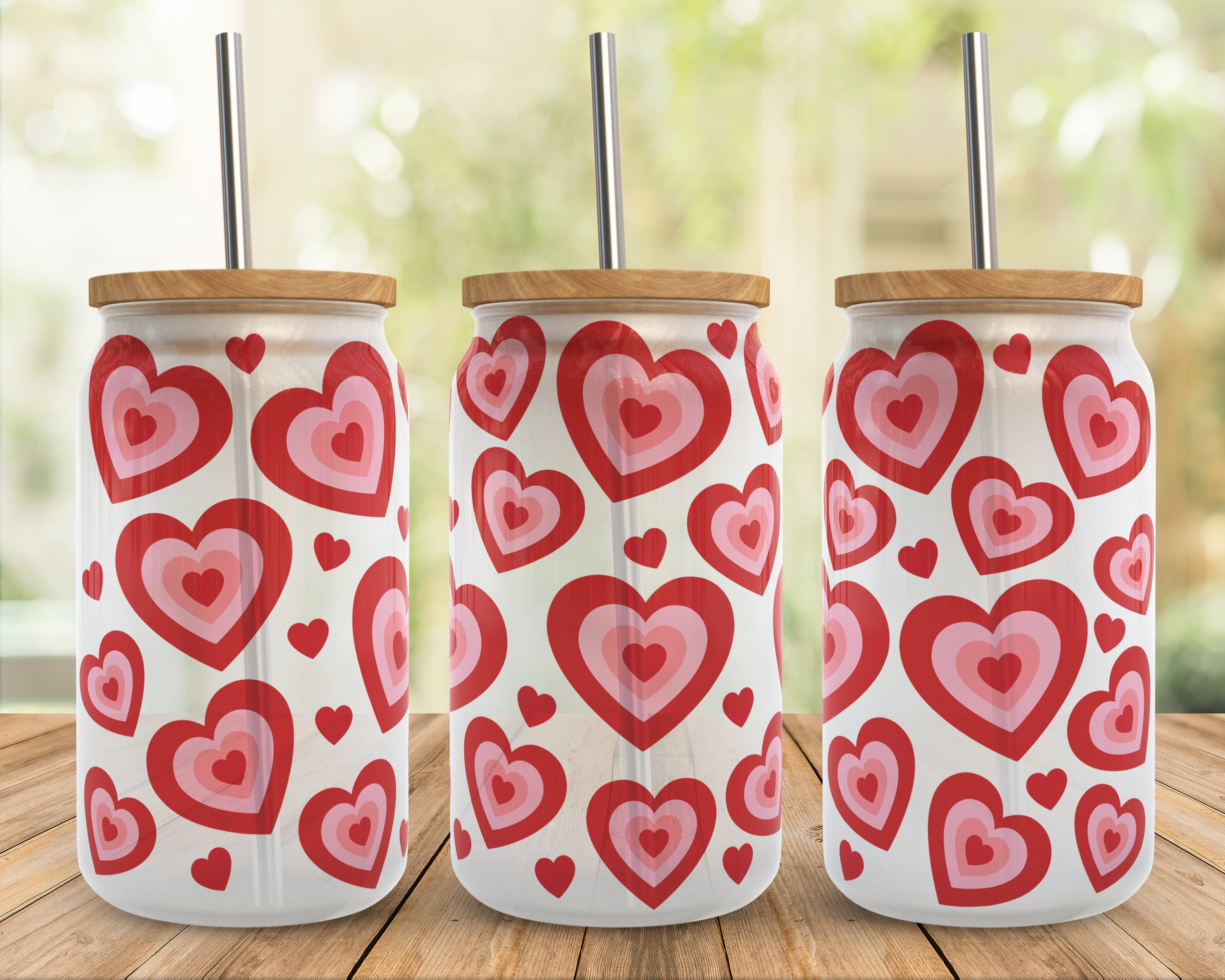 Heart Valentine SVG Libbey Glass Wrap Svg, Valentines Day Love XOXO ...