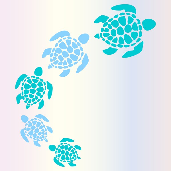 Sea Turtle Svg files for Cricut, Summer Beach Ocean Hawaii SVG for Shirts, Sublimation Png Clipart, Sticker, Instant Digital Download