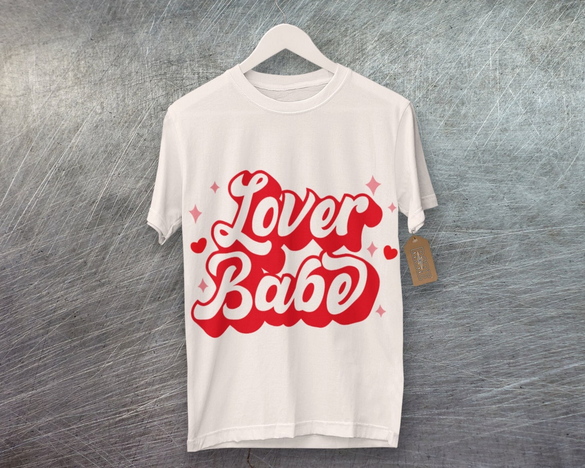 Lover Babe Svg Files for Cricut Trendy Retro Valentine Shirt - Etsy