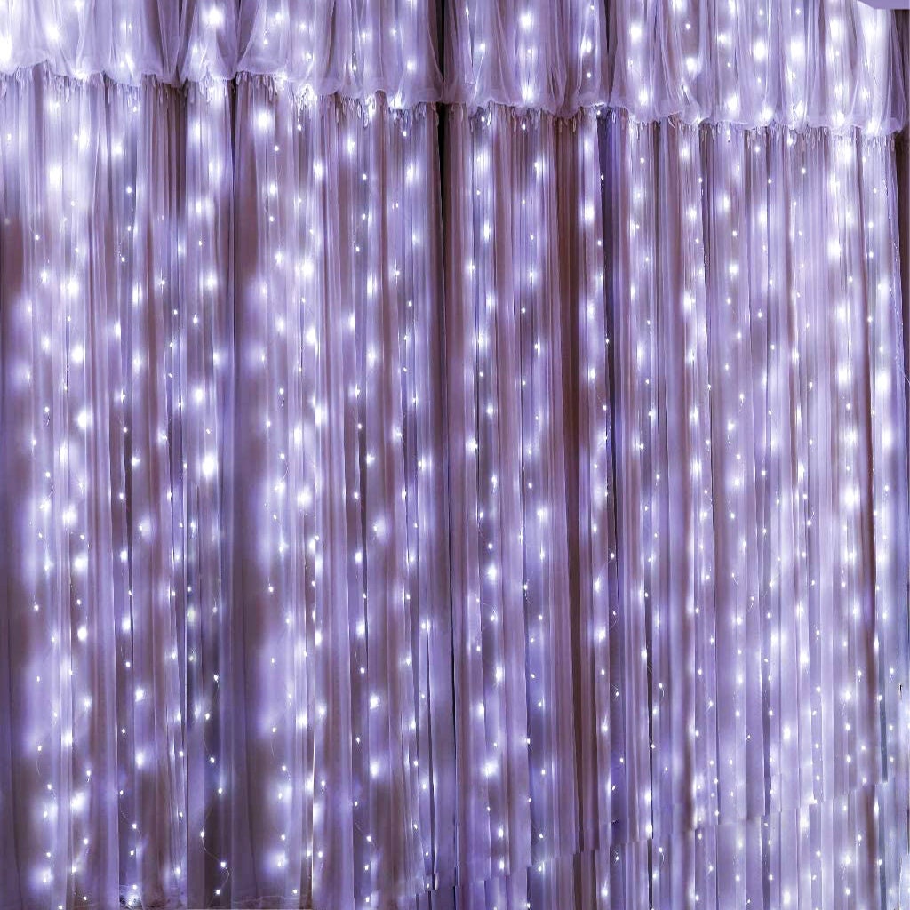 Girlandenvorhang LED-Licht Dekor Feenlichter | Etsy