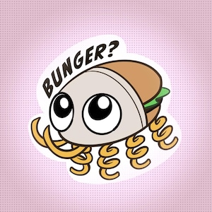 Bugsnax Bunger Laminated Vinyl Sticker