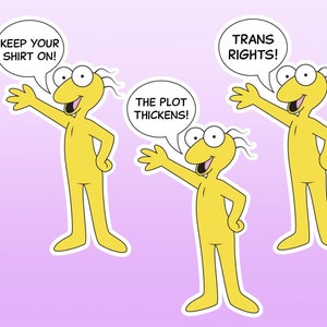 Graggle Simpson Laminated Vinyl Sticker