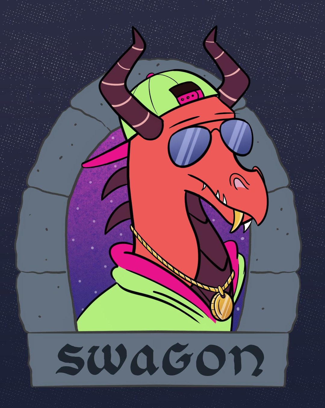 Swagon Laminated Vinyl Sticker Etsy UK