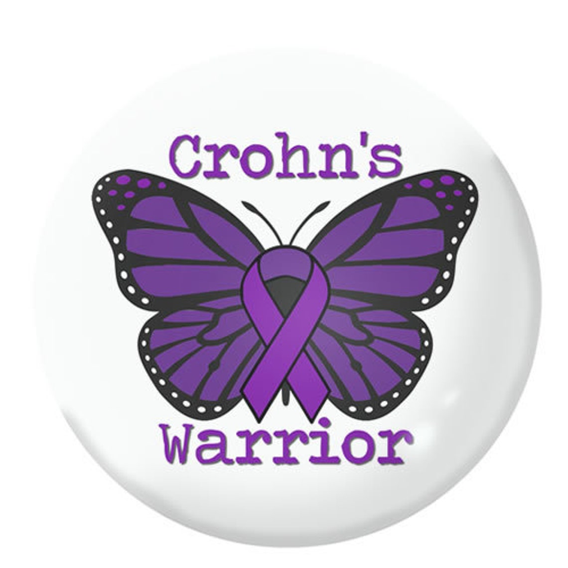 CROHN'S DISEASE Awareness 25mm / 1 Inch Pin Button Badge Etsy UK