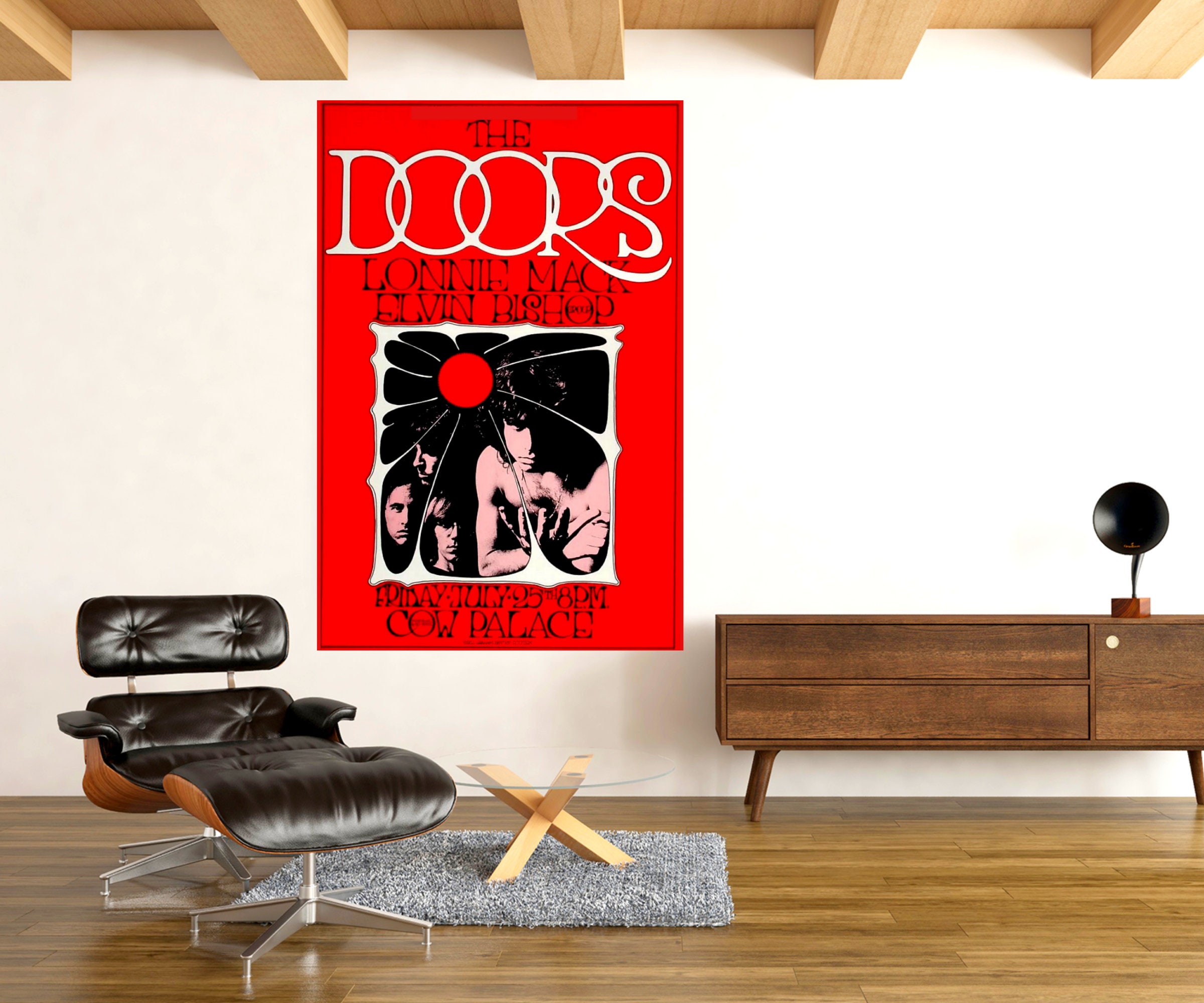 The Doors Music Concert Poster 25 July 1969 Cow Palace San Etsy