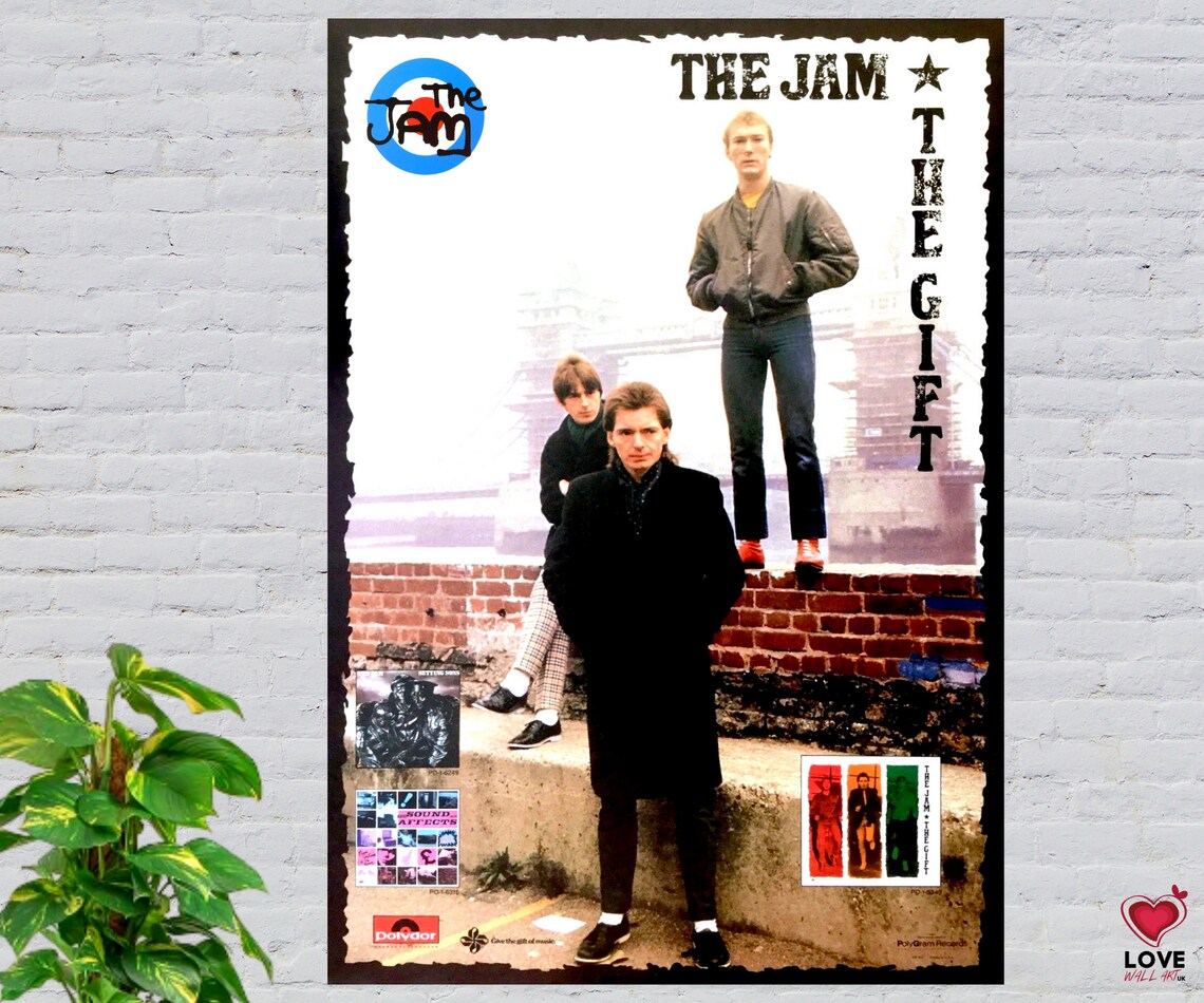 The Jam The Gift Music Publicity Poster 1982 Punk Mod Revival Etsy
