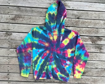 Batik-Sweatshirt mit Kapuze