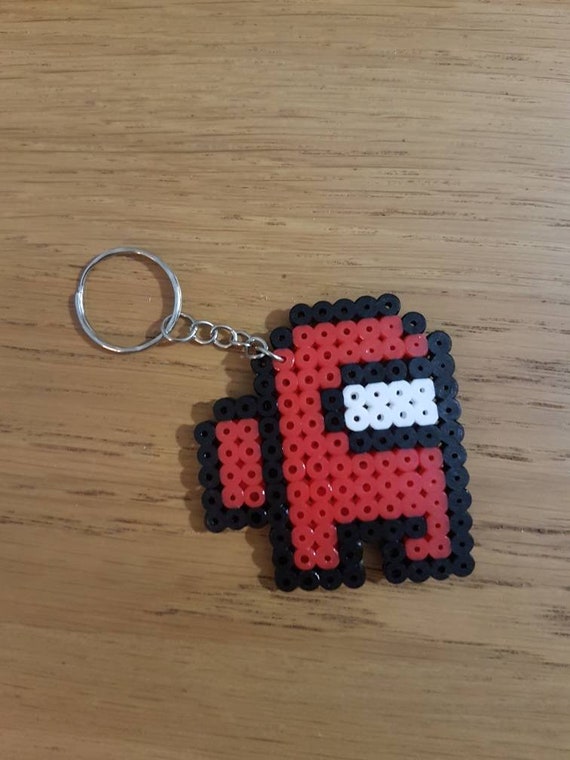 Among Us Hama Bead Keyring Imposter Crewmate Etsy UK