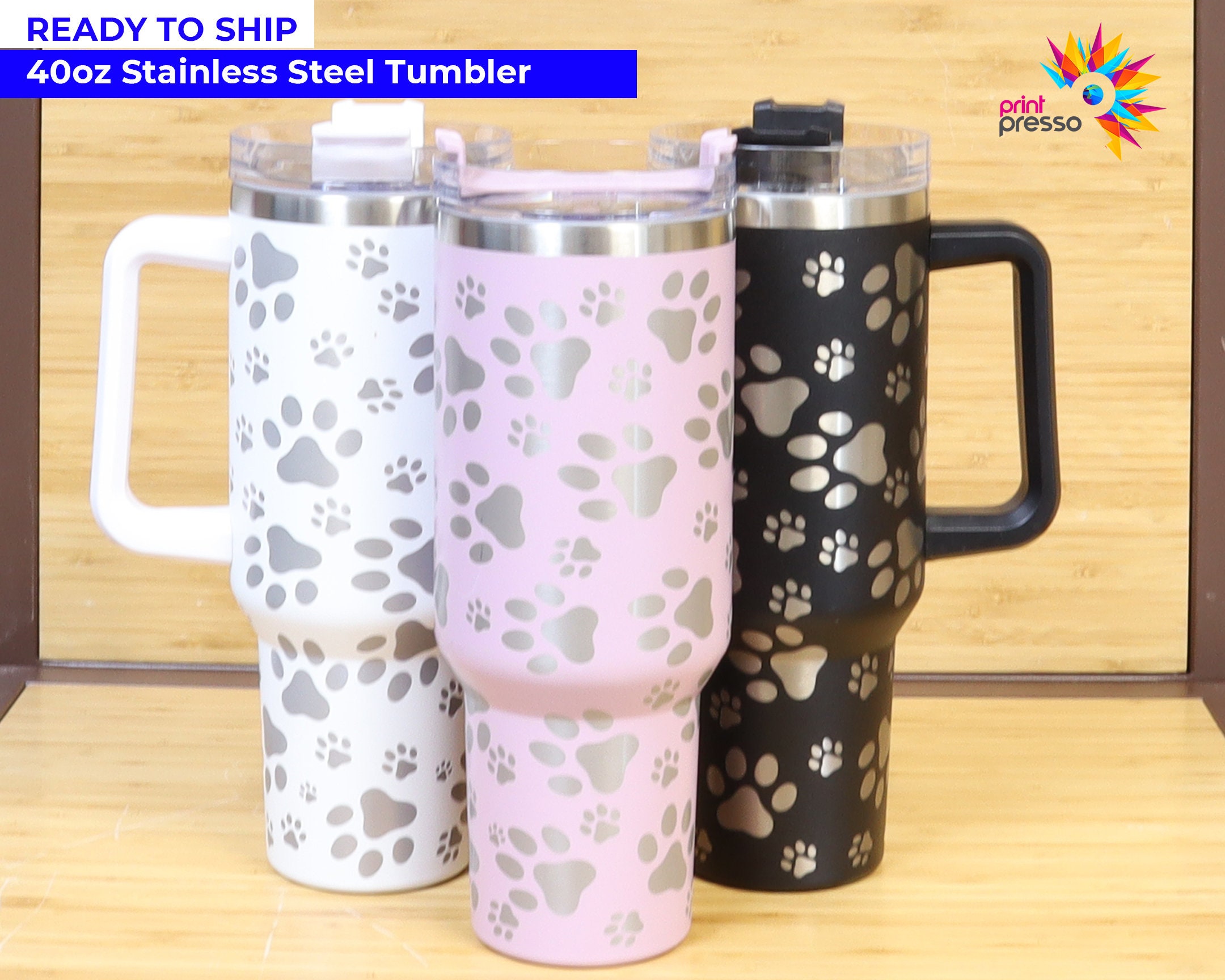 3rd Generation 40oz Sublimation Handle Tumblers Colorful Blank Stainless  Steel Water Bottles Double Insulated Heat Transfer Cups Glasses Mugs A12