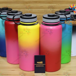Blank Skinny STRAIGHT 32oz Ombre Stainless Steel Water Bottle