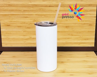 Blank STRAIGHT 22 oz  Sublimation Tumbler (Non-Tapered)