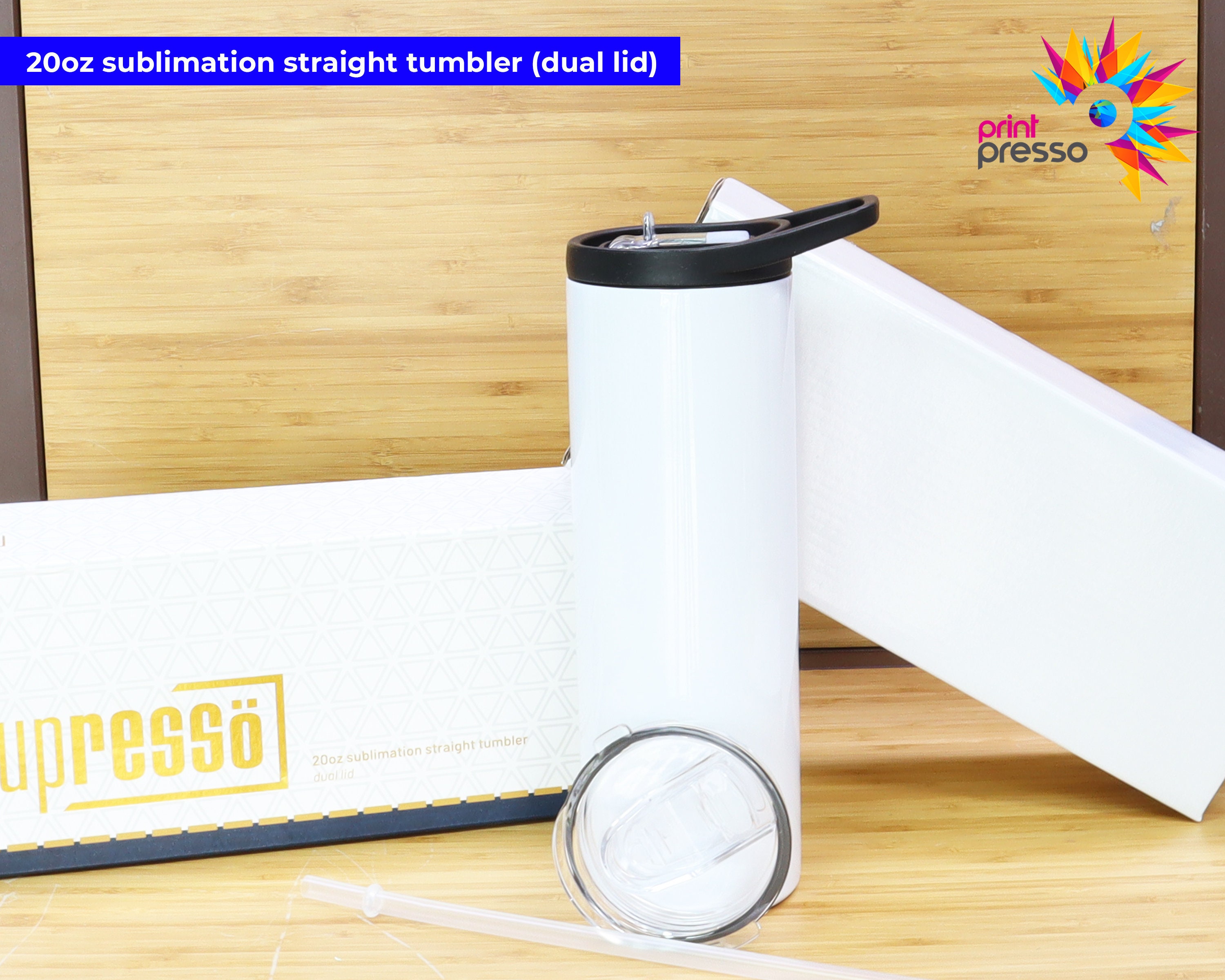 BULK 20oz Sublimation Tumbler Blanks Skinny Tumbler Straight