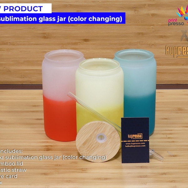 Sublimation Glass Color Changing Glasses Etsy