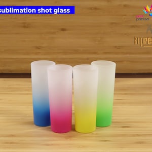 Blank 3oz Sublimation Glass (Frosted) Shot Glass