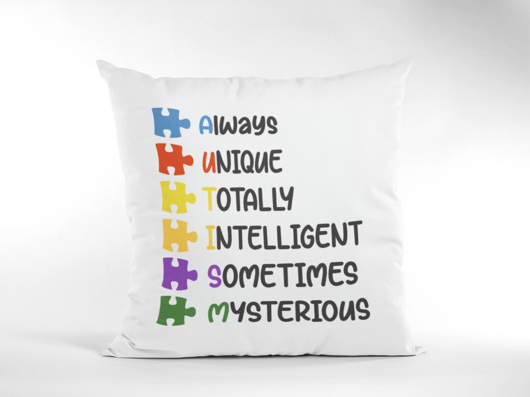 Autism Awareness Cushion, Autism Gift for Child, Autism Gift for