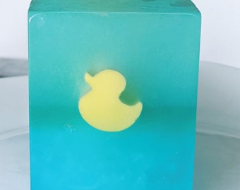 SOAPY DUCKY Soap with Real Tiny Rubber Ducky - Soap Bar