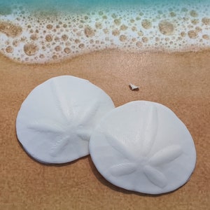SAND DOLLAR Soap - Two-Pack Guest Soaps + Tiny Sand Dollar Dove