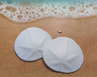 Sabonete SAND DOLLAR - dois pacotes de sabonetes para convidados + Tiny Sand Dollar Dove
