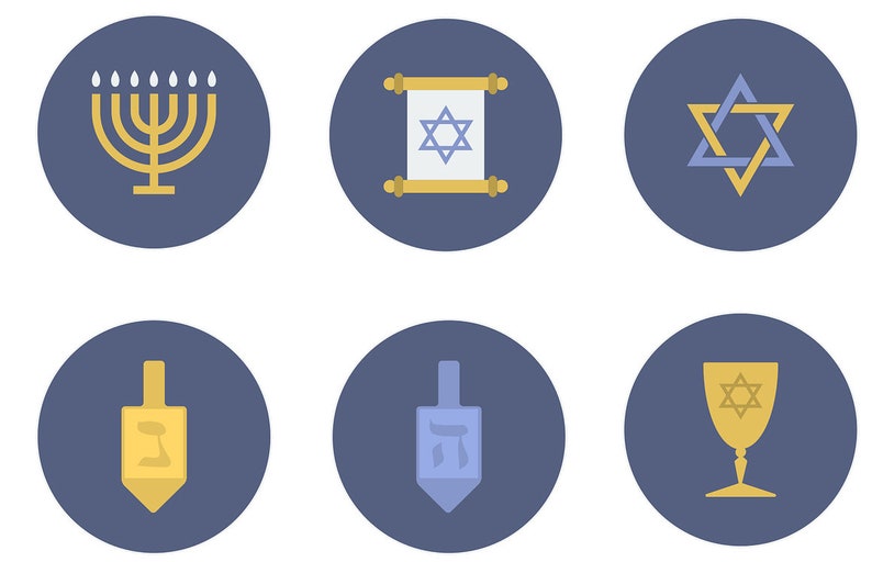 Icing Images for Cupcakes or Cookies Hanukkah Edible Cake Toppers