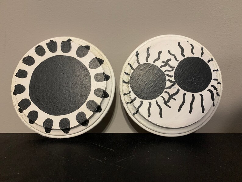 Sun/&Moon candle coasters