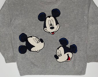 vintage mickey mouse smile pullover sweatshirt vintage 90s disney mickey mouse sweatshirt size x-large