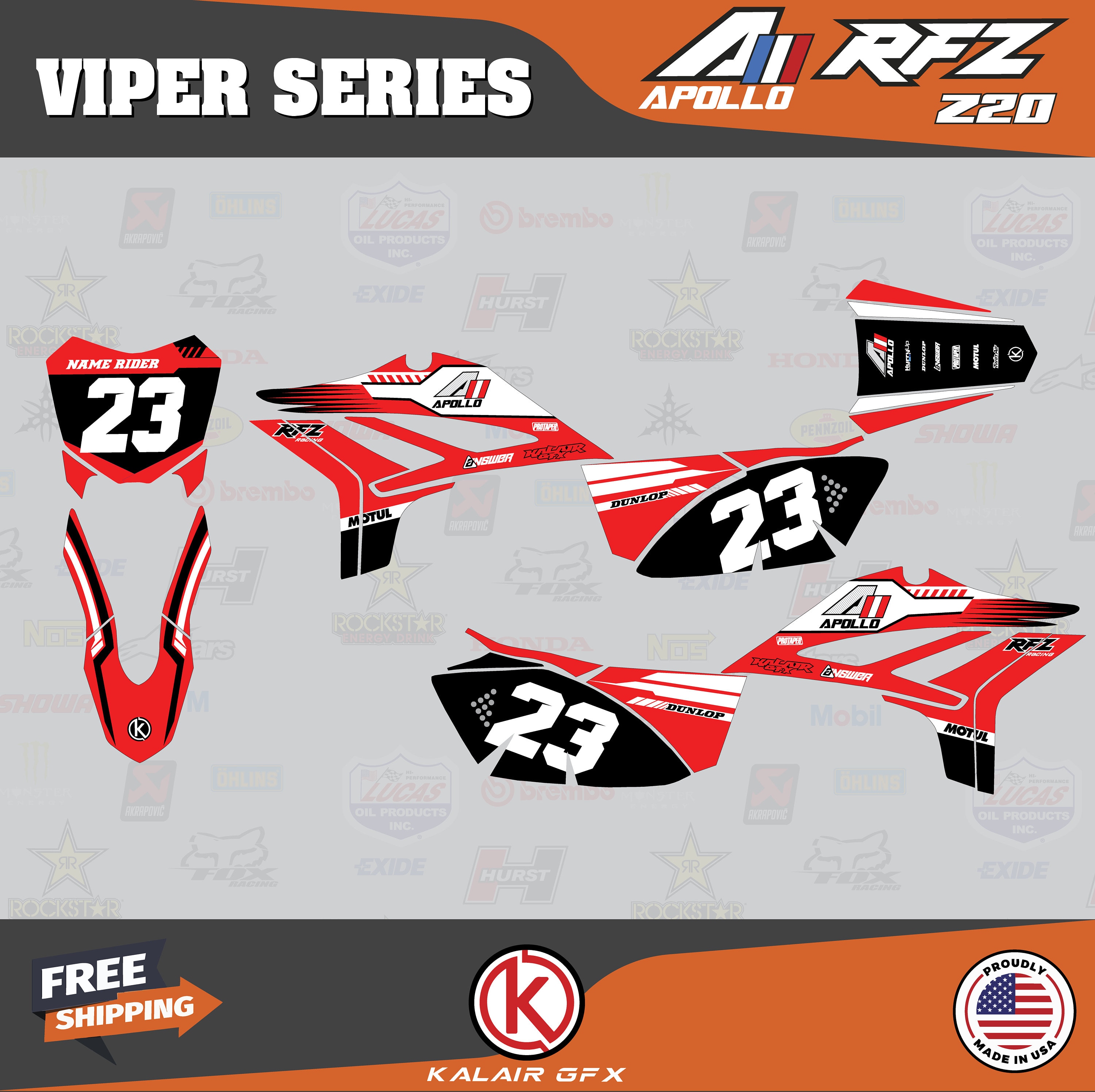 ロールス・ロイス フロントグリル ポスターフレーム Custom Graphics Kit for Apollo Z20 Z40(RFZ Z 20 40) Motocross