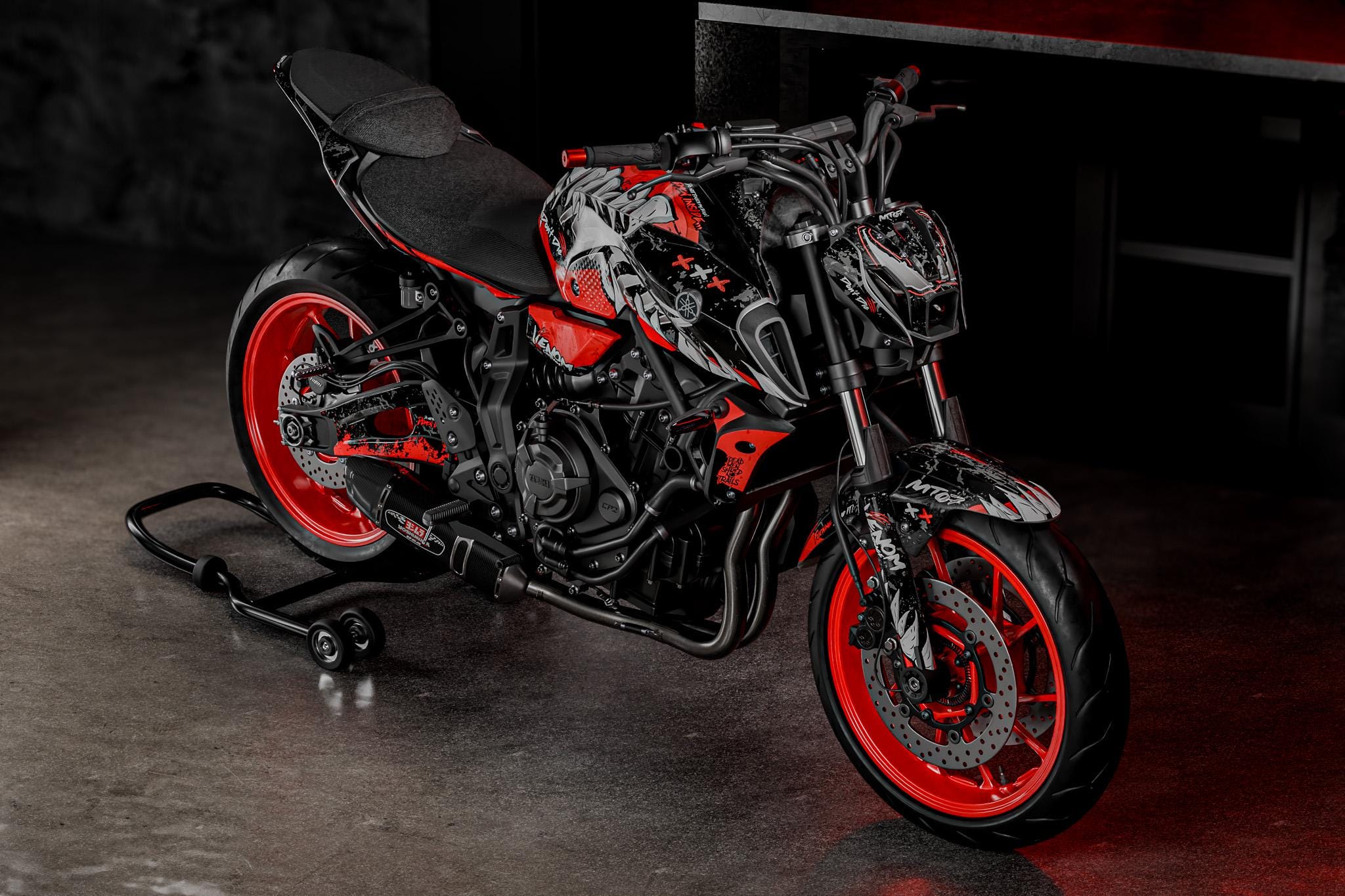 Graphic kit for yamaha mt 07 mt07 - Etsy Polska