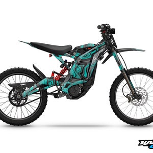 Graphics for Sur-ron Surron  Light Bee Electric Decals - Snagged Series Teal