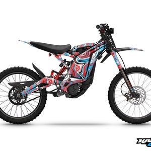Graphics for Sur-ron Surron  Light Bee Electric Decals - Snagged Series Red Shift