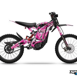 Graphics for Sur-ron Surron  Light Bee Electric Decals - Snagged Series Pink