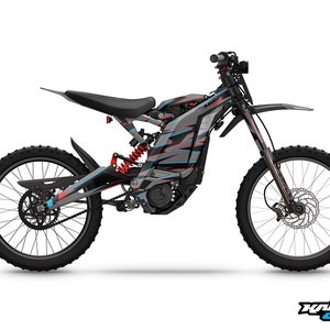 Graphics for Sur-ron Surron  Light Bee Electric Wrap - Vision Series Grey
