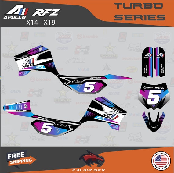 Custom Graphics Kit for Apollo RFZ X4 X5 X6, X14 to X19 All Years