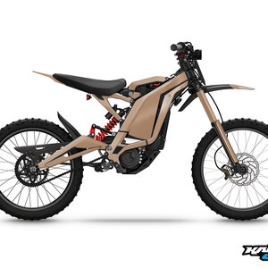 Graphics for Sur-ron Surron  Light Bee Electric Decals - Fade Series Tan