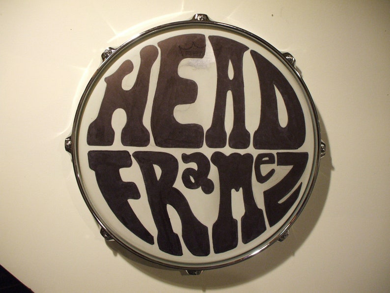 14 Black Nickel finish Drum Head Display Frame Etsy