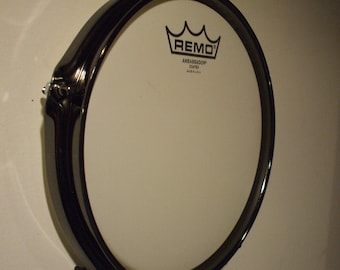 10" Black Nickel Finish Headframez for your signed drumhead ! New- mancave cool !