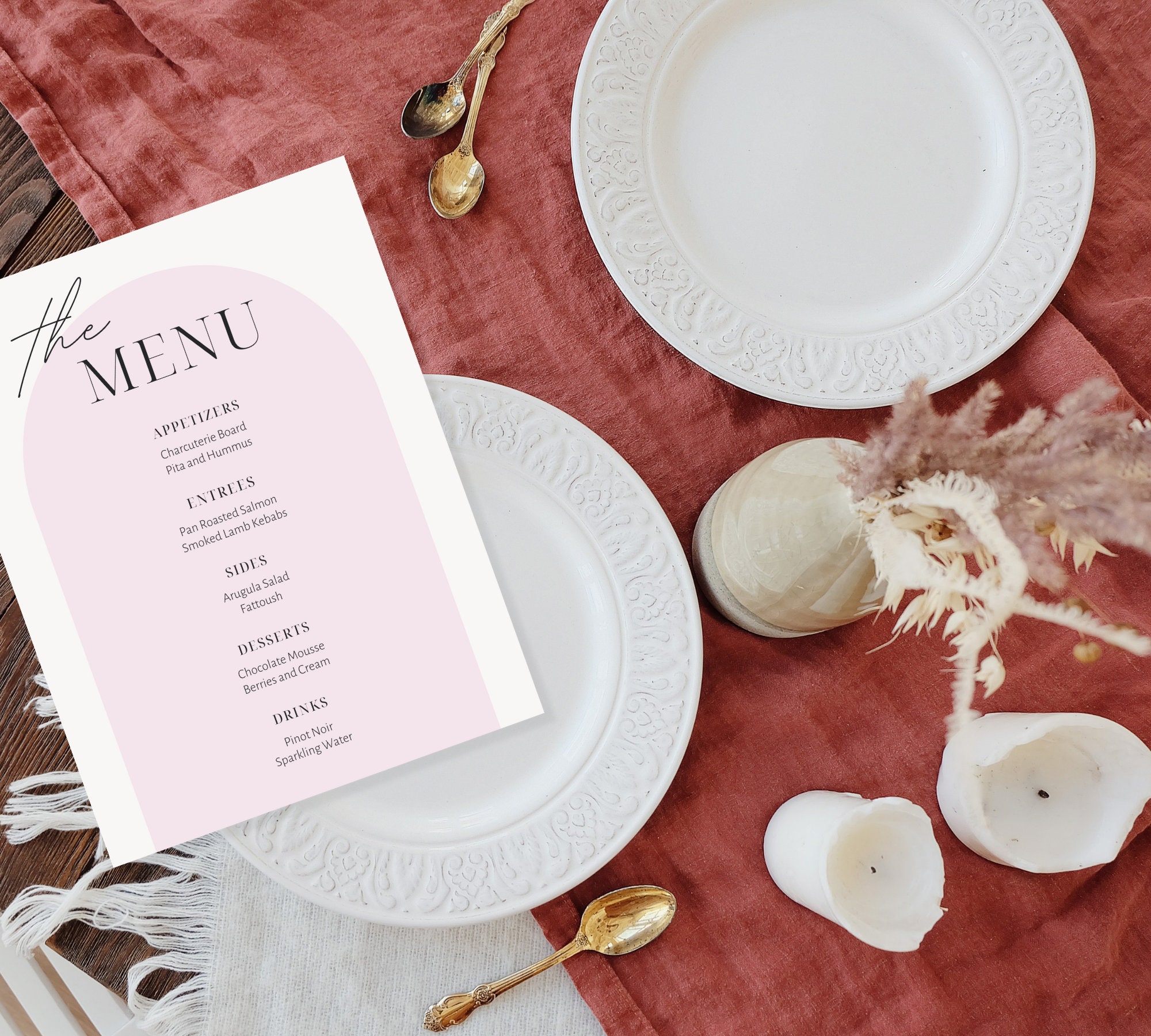 Image 8 for Free Printable Dinner Menu Template