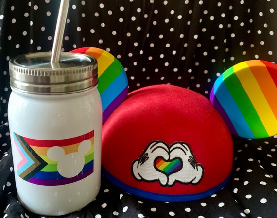 Mickey Progress Pride Tumbler Mickey LGBTQ Pride Rainbow - Etsy