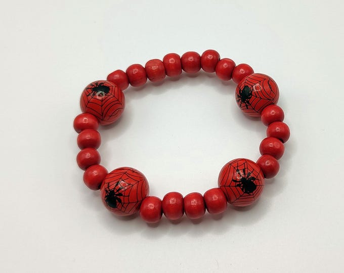 Red Spider Halloween Bracelet.