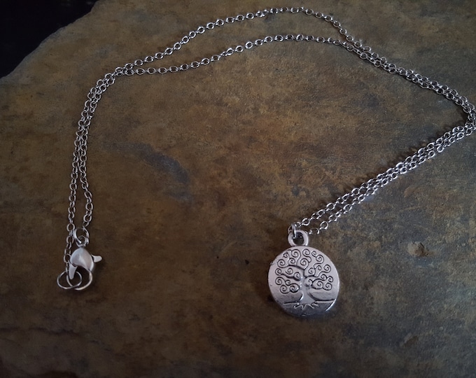 Tree Of Life Charm Tibetan Silver Necklace