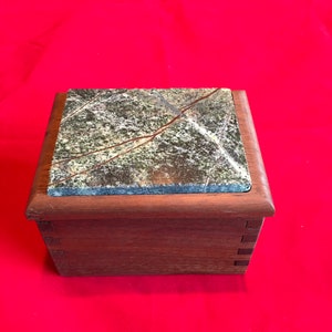Small box with stone inlay