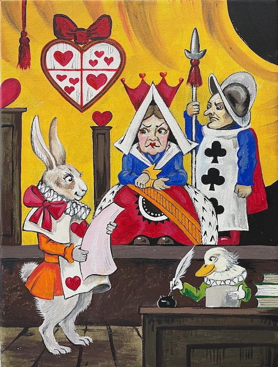 ACEO アリスの証拠 リタ 不思議の国のアリス フォークアート おとぎ話