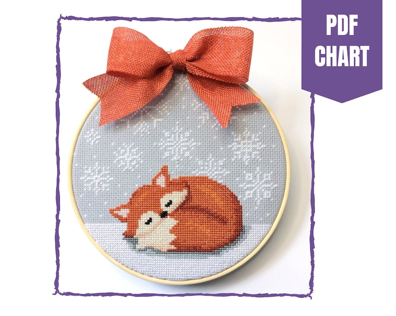 Sleepy Fox from Rhona Norrie Designs