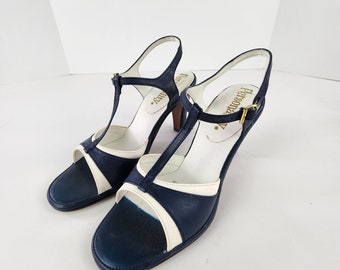 Navy White Sandals - Etsy