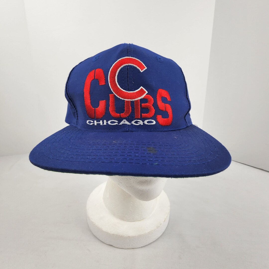 Casquette Snapback Vintage Chicago Cubs Twins Enterprise Bleu Coton Sergé