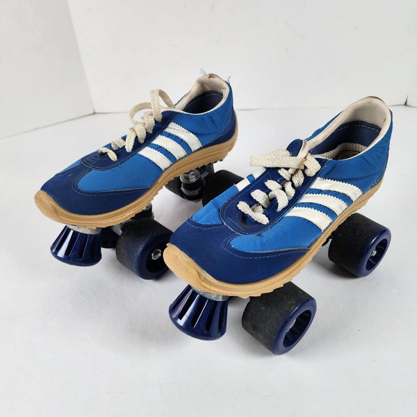 Vintage NASH Cruisers Roller Skates Boys 5 Women 7 Shoe 3 Stripes Retro w box