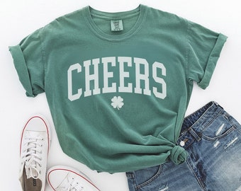 Chemise Comfort Colors®, chemise Comfort Colors de la Saint-Patrick, chemise Cheers, chemise drôle de la Saint-Patrick, chemise Shenanigans, T-shirt Shamrock