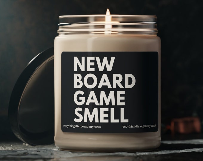 New Board Game Smell Candle, Board Game Candle, Board Game Gift, Funny Gaming Candle, Board Gamer Candles, Nerdy Gifts, Game Night Gift