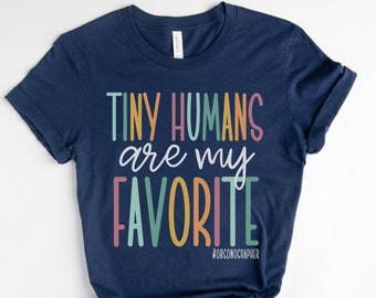 Los pequeños humanos son mi favorito, camisa de ecografista OB, regalo de ecografista OBGYN, camisa de ecografista de obstetricia, camisa RDMS, camiseta de estudiante de ecografía