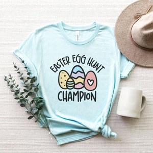 Easter Egg Hunt Champion, Easter Eggs Shirt, Funny Easter Shirt, Easter Doodles, Women's Easter T-Shirts, Easter Egg Hunt Shirt, Spring Tops